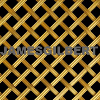 Handwoven Brass Decorative Grille with 5mm Reeded Wire and 10mm Diamond Aperture